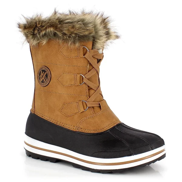 Nouveau 🎉 Montagne Enfant Kimberfeel Bottes De Neige Adriana2 BEIGE ⭐ 3