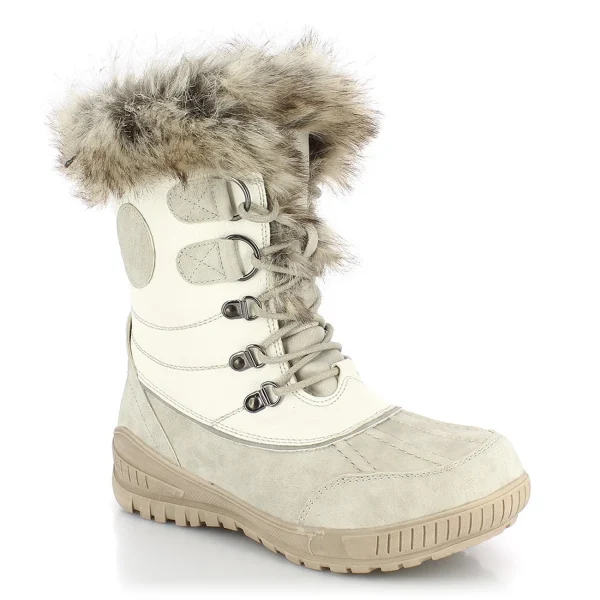 Promo ❤️ Montagne Femme Kimberfeel Bottes De Neige Delmos BLANC 😍 7