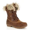 Remise 🔥 Montagne Femme Kimberfeel Bottes Mi-mollet Fourrées Camille MARRON 😉 17
