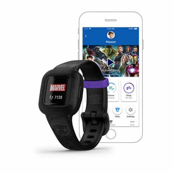 Nouveau 😀 Randonnee Pedestre Garmin Montre Enfant Garmin Vívofit 3 Marvel Black Panther 💯 1