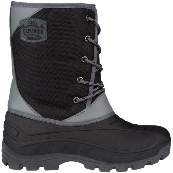 Nouveau ✔️ Enfant Winter-grip Winter-grip Chaussures Apres Ski Cuir – Enfant – Noir NOIR 🎉 3