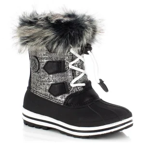 Acheter 🛒 Montagne Enfant Kimberfeel Bottes Canadiennes Jade GRIS 🔔 16