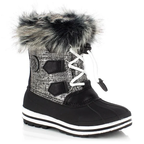 Acheter 🛒 Montagne Enfant Kimberfeel Bottes Canadiennes Jade GRIS 🔔 6