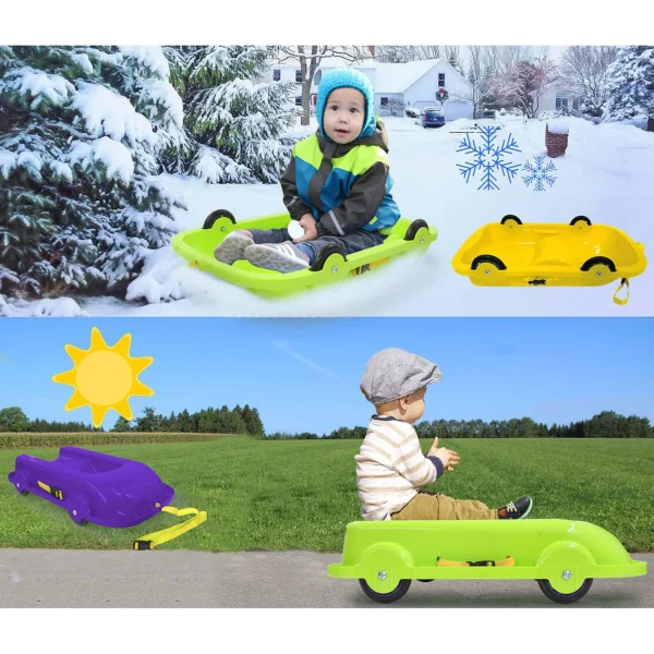 Nouveau 🥰 Bobsleigh Jamara Jamara Bobsleigh D’hiver Et D’été 2 En 1 Jaune 🤩 1
